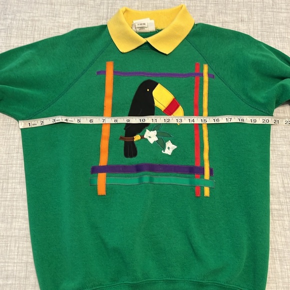 Vintage Bassett-Walker toucan collared sweatshirt - Picture 8 of 10